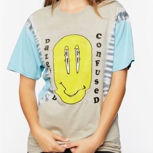 Dazed and Confused Tie-Dye T-Shirt Blue Yellow Movie tee Oversized Women's Small